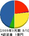 ジャパン防災設備 貸借対照表 2009年3月期