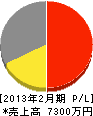 長田建設 損益計算書 2013年2月期