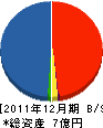 村上開明堂コンフォーム 貸借対照表 2011年12月期
