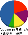 上野組工業 貸借対照表 2009年10月期