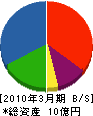 千葉工業 貸借対照表 2010年3月期