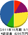 小林欽也工務店 貸借対照表 2011年10月期