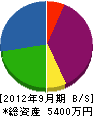 加藤塗装工業 貸借対照表 2012年9月期