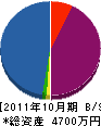 小林建設工業 貸借対照表 2011年10月期