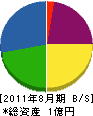 代田工業 貸借対照表 2011年8月期