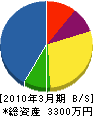小椋商事 貸借対照表 2010年3月期