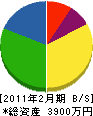 櫻造園 貸借対照表 2011年2月期