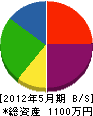 松井設備サービス 貸借対照表 2012年5月期