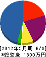 今井雅石園植木 貸借対照表 2012年5月期