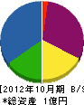 東産業 貸借対照表 2012年10月期