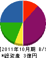 市場工務店 貸借対照表 2011年10月期