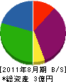 栄電気 貸借対照表 2011年8月期