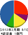 山崎総建 貸借対照表 2012年2月期