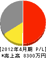 田中組 損益計算書 2012年4月期