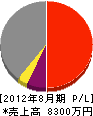 静岡コミュニケーション 損益計算書 2012年8月期