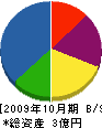 メンテナンスセンター 貸借対照表 2009年10月期