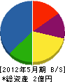 小川建設 貸借対照表 2012年5月期