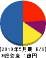 東亜工業 貸借対照表 2010年5月期