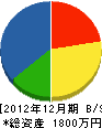 小泉電気工事 貸借対照表 2012年12月期