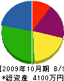 中村組 貸借対照表 2009年10月期