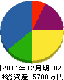長根尾電気商会 貸借対照表 2011年12月期