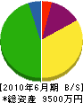 京都部落建設業者（同） 貸借対照表 2010年6月期