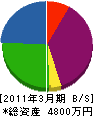東伸工業所 貸借対照表 2011年3月期