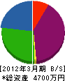 東伸工業所 貸借対照表 2012年3月期