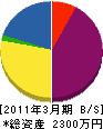 新居浜エンジ 貸借対照表 2011年3月期