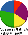 桐生工務店 貸借対照表 2012年11月期