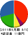 飯田組 貸借対照表 2011年6月期
