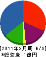 渋川工務店 貸借対照表 2011年3月期
