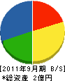 高橋電気工業所 貸借対照表 2011年9月期