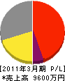 橋本建材 損益計算書 2011年3月期