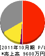 東栄塗装 損益計算書 2011年10月期