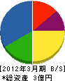 内田工業 貸借対照表 2012年3月期