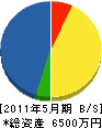 野呂電設 貸借対照表 2011年5月期