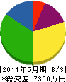 水村電機 貸借対照表 2011年5月期