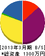 四國興建 貸借対照表 2013年3月期