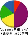 竹村住設 貸借対照表 2011年9月期