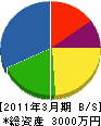 志田配管 貸借対照表 2011年3月期