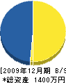 瀬川園芸 貸借対照表 2009年12月期