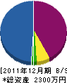 國竹電設 貸借対照表 2011年12月期