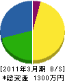 アキヒサ電機 貸借対照表 2011年3月期