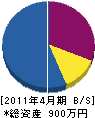 杉田塗装店 貸借対照表 2011年4月期