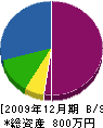 小倉テント装飾店 貸借対照表 2009年12月期