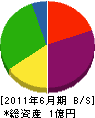 鈴正建設 貸借対照表 2011年6月期