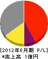 菊本電気工事 損益計算書 2012年6月期