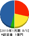 佐藤組 貸借対照表 2013年1月期