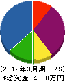 矢野興業 貸借対照表 2012年3月期